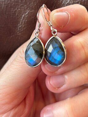 Labradorite earrings